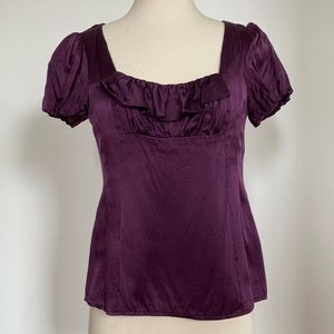 Nanette Lepore Silk Satin Blouse / size 4